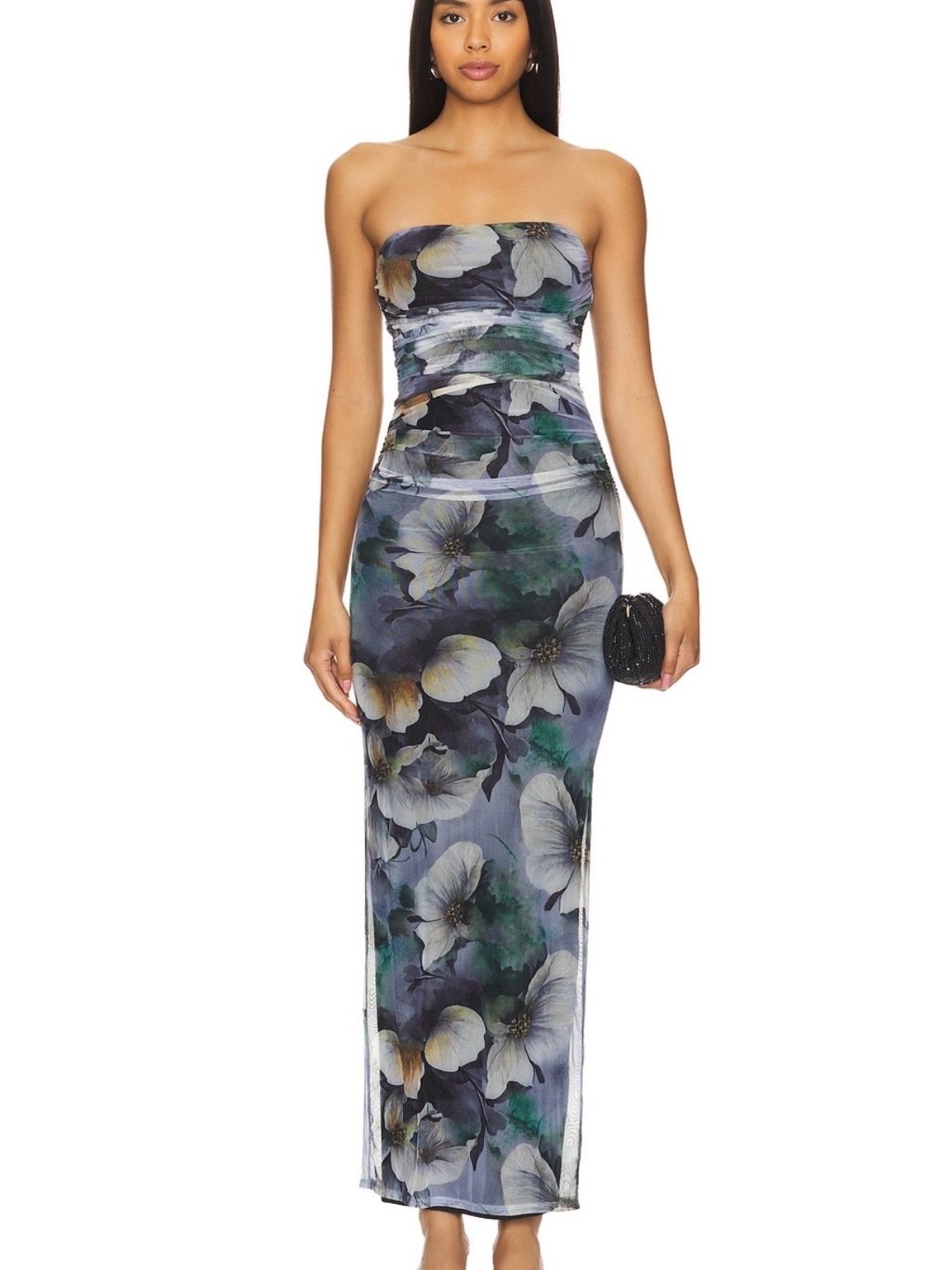Sammi More To Come Floral Bodycon Maxi Dress In Multi-Color